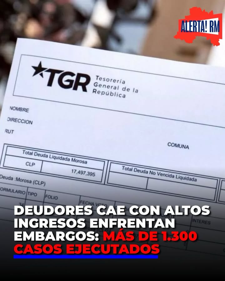 🚨La Tesorería General de la República inició embargos y retencio…