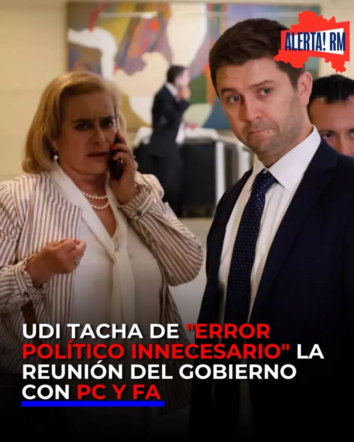 🚨Los diputados UDI Flor Weisse y Jaime Coloma rechazaron la reunió…
