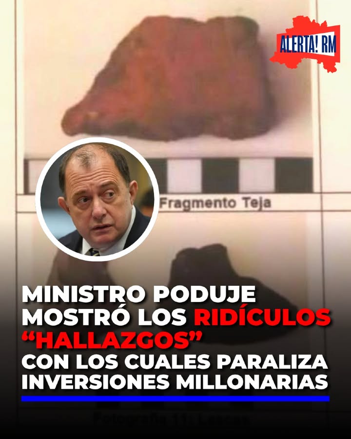 🚨El ministro Carlos Poduje exhibió los “hallazgos arqueológicos…