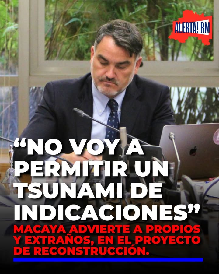 🚨El senador UDI Javier Macaya, presidente de la Comisión de Hacien…