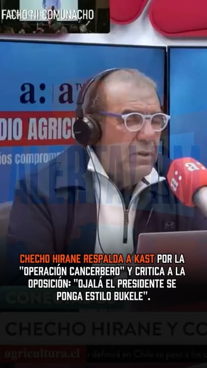 El comunicador Sergio “Checho” Hirane respaldó la “Operación Cancerb…