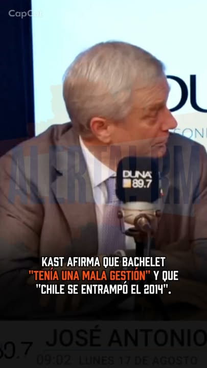 El Presidente José Antonio Kast afirmó en Radio Duna que la expresid…