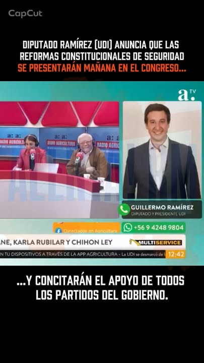 Ramírez (UDI): “Mañana se presentan reformas constitucionales de seg…