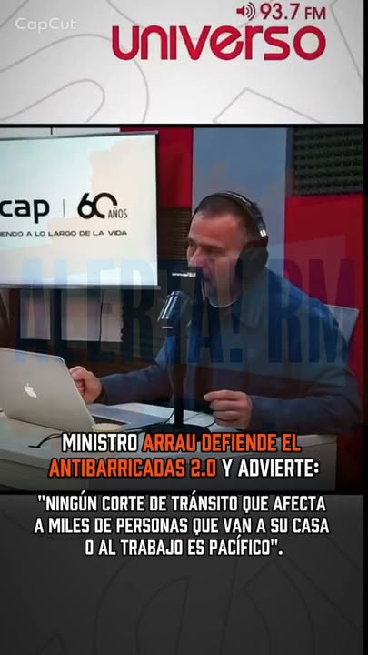 El ministro de Seguridad, Martín Arrau, defendió el proyecto Antibar…