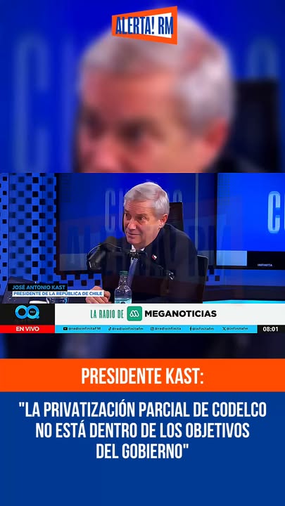 El Presidente Kast afirmó que la privatización parcial de Codelco no…