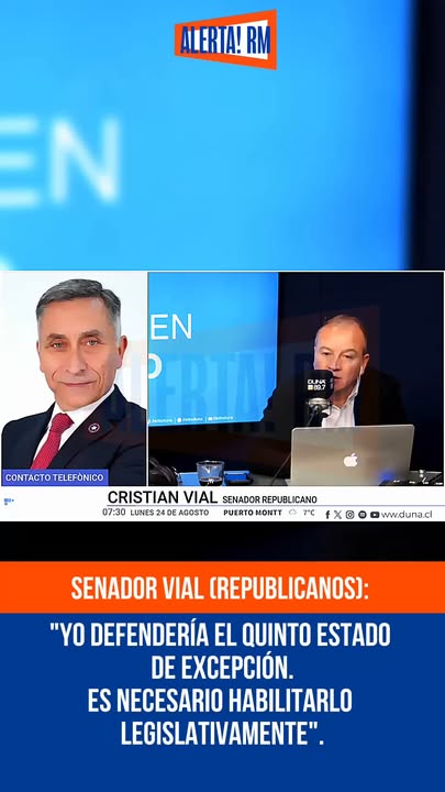 El senador republicano Cristián Vial respaldó la creación de un qui…