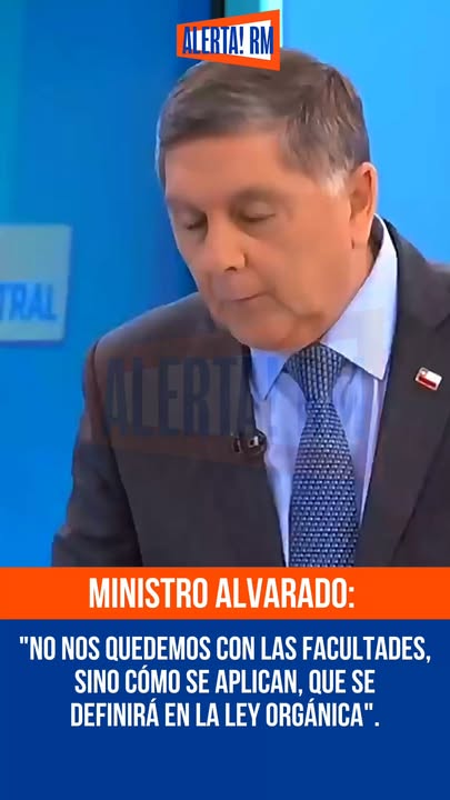 El ministro del Interior y vocero, Claudio Alvarado, abordó la reform…