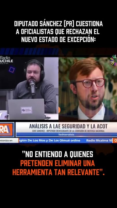 El diputado Luis Sánchez, integrante de la Comisión de Defensa, se r…