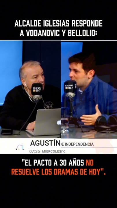El alcalde de Independencia, Agustín Iglesias, comentó en Radio Duna…