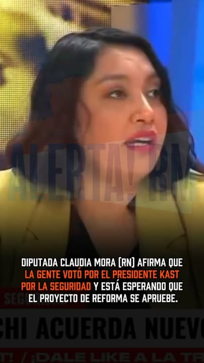 La diputada Claudia Mora (RN) respaldó la reforma constitucional de s…