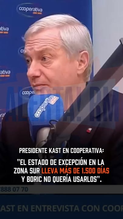 El Presidente José Antonio Kast se refirió al estado de excepción e…