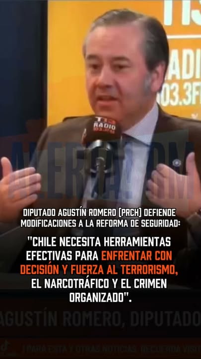 Romero (PRCh): “Chile necesita herramientas efectivas contra el terror…