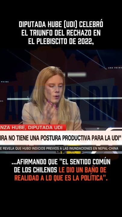 Hube (UDI): “El sentido común de los chilenos le dio un baño de real…
