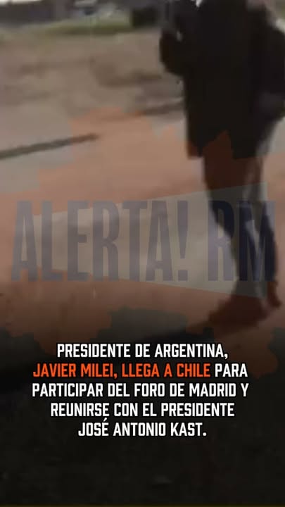El Presidente Milei, llegó a Chile para participar del Foro de Madrid…