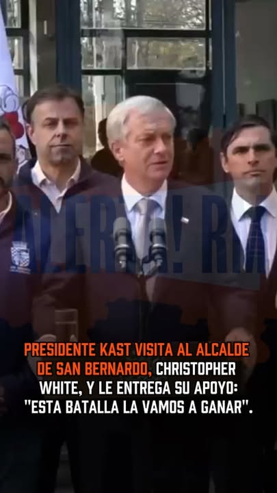El Presidente José Antonio Kast visitó al alcalde de San Bernardo, C…