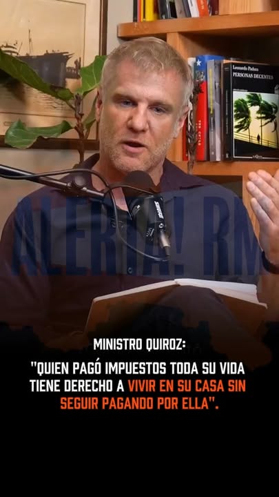 Quiroz: “Quien pagó impuestos toda su vida tiene derecho a vivir en s…