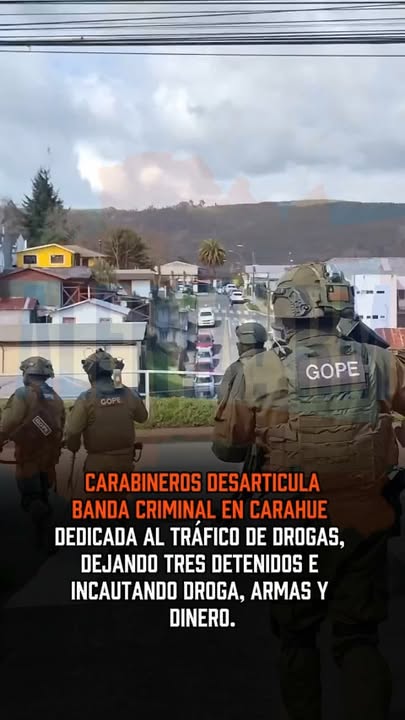 Carabineros desarticula banda criminal en Carahue: 3 detenidos, 447 gr…